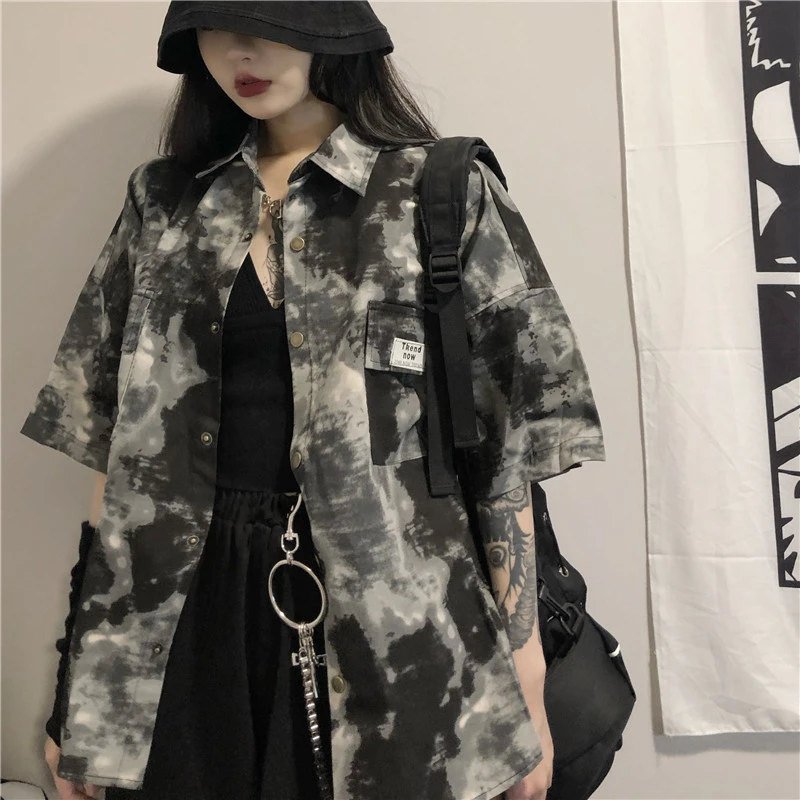 Женская рубашка с коротким рукавом, красная сетчатая рубашка в стиле Харадзюку, свободная рубашка с коротким рукавом, в стиле ретро, весна ...
Женская рубашка с коротким рукавом, красная сетчатая рубашка в стиле Харадзюку, свободная рубашка с коротким рукавом, в стиле ретро, весна ...