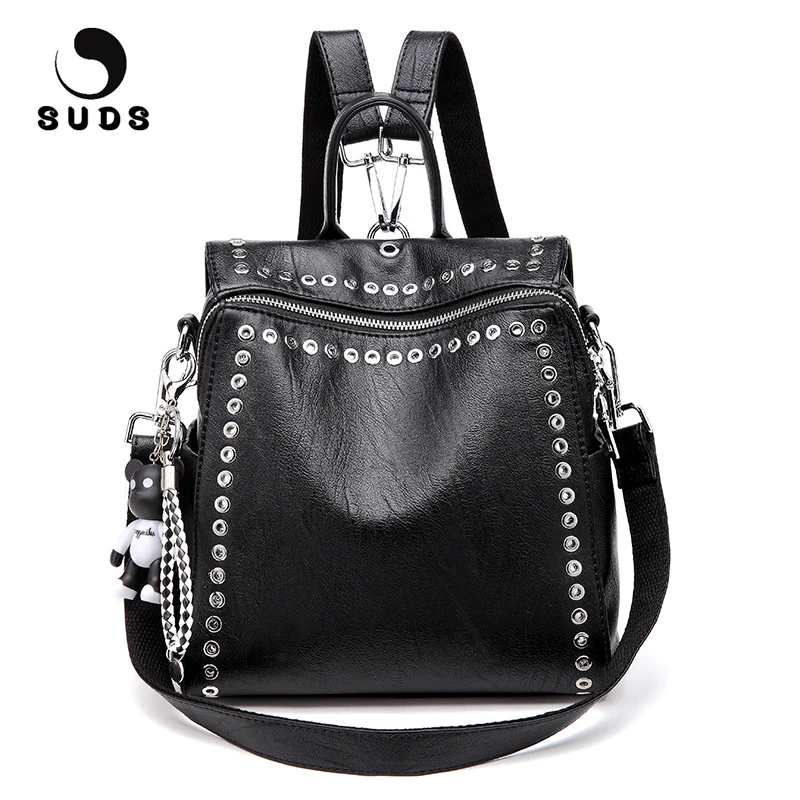 Brand Women Bag PU Leather Backpack New Fashion Student Rivet School Bags Shoulder Bag Female Traveling Backpack Mochilas Mujer
Brand Women Bag PU Leather Backpack New Fashion Student Rivet School Bags Shoulder Bag Female Traveling Backpack Mochilas Mujer