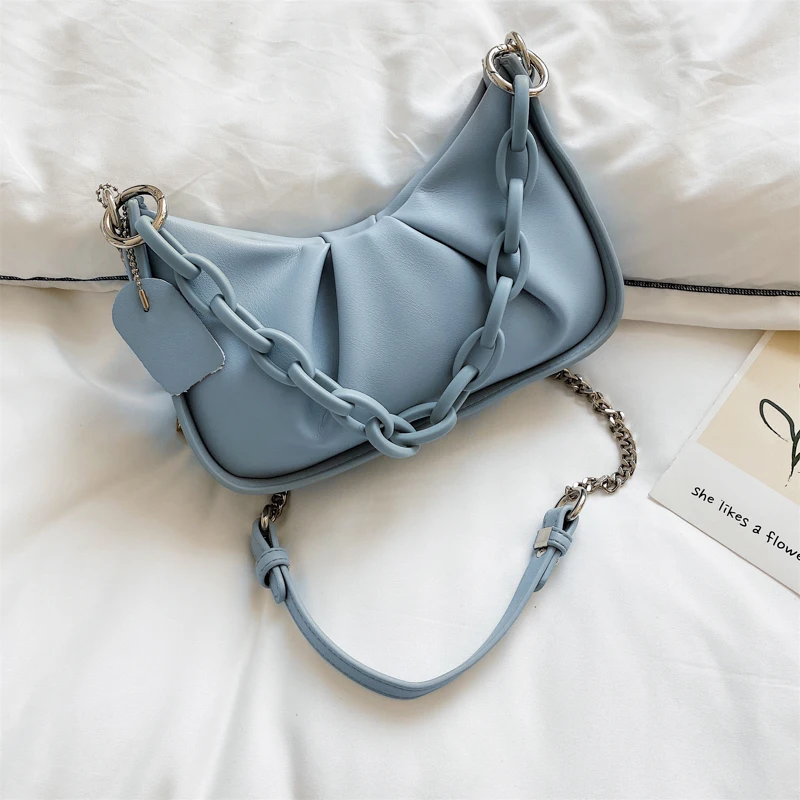 Elegant Female Chain Tote Bag 2020 Fashion New High-Quality PU Leather Women's Designer Handbag Pleated Shoulder Messenger Bag
Elegant Female Chain Tote Bag 2020 Fashion New High-Quality PU Leather Women's Designer Handbag Pleated Shoulder Messenger Bag