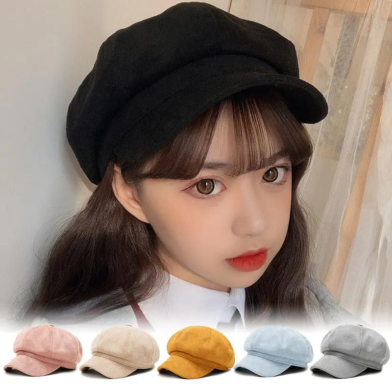Adjustable Women Berets Hats Retro Vintage Ladies Solid Plain Suede Beret Cap For Female Winter Solid Color Painter Beret
Adjustable Women Berets Hats Retro Vintage Ladies Solid Plain Suede Beret Cap For Female Winter Solid Color Painter Beret