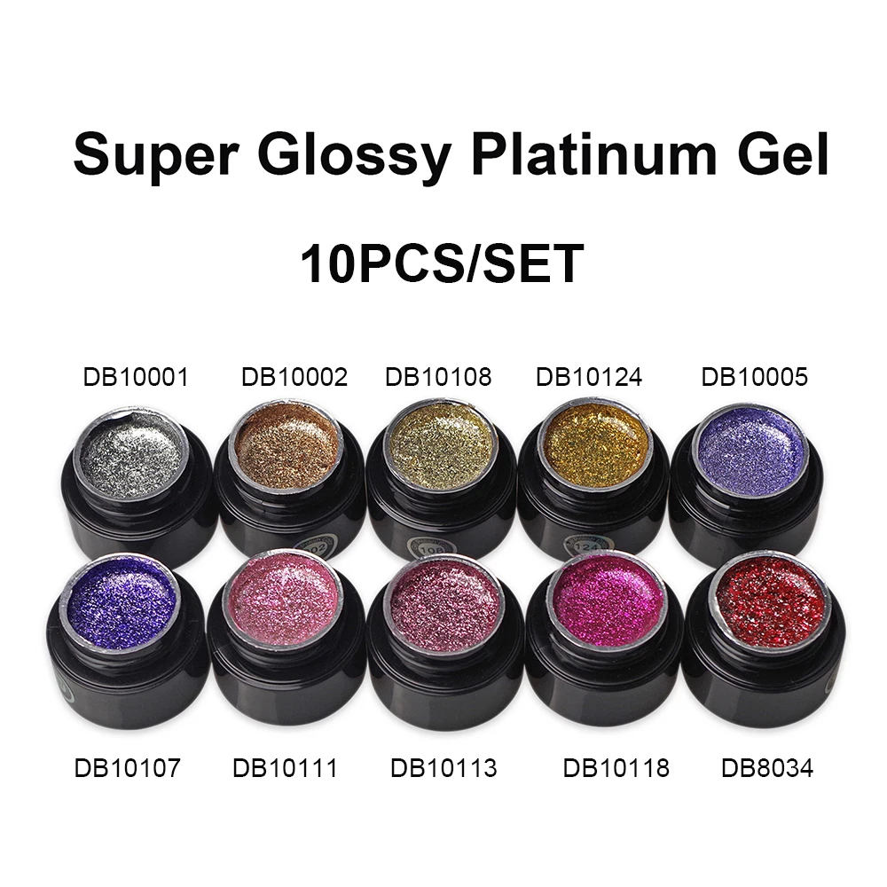 MONASI Shiny Platinum Gel 10pcs/lot UV/LED Soak Off Shimmer Glitter Sequins Liquid Foil Gel Free Shipping
MONASI Shiny Platinum Gel 10pcs/lot UV/LED Soak Off Shimmer Glitter Sequins Liquid Foil Gel Free Shipping