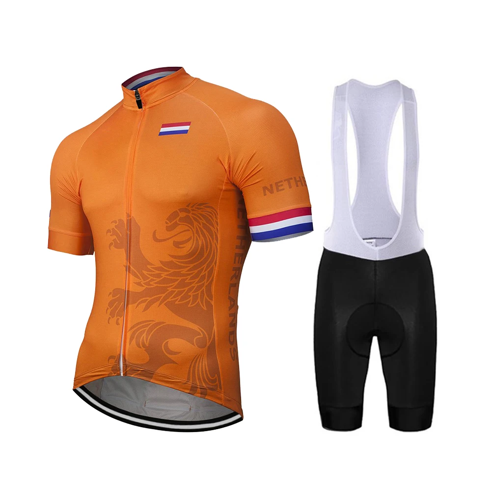 Netherlands Orange Cycling Jersey Set Men Bike Road Mountain Race Tops Bicycle Wear Racing Clothing Bib Short Breathable 9D Gel
Netherlands Orange Cycling Jersey Set Men Bike Road Mountain Race Tops Bicycle Wear Racing Clothing Bib Short Breathable 9D Gel