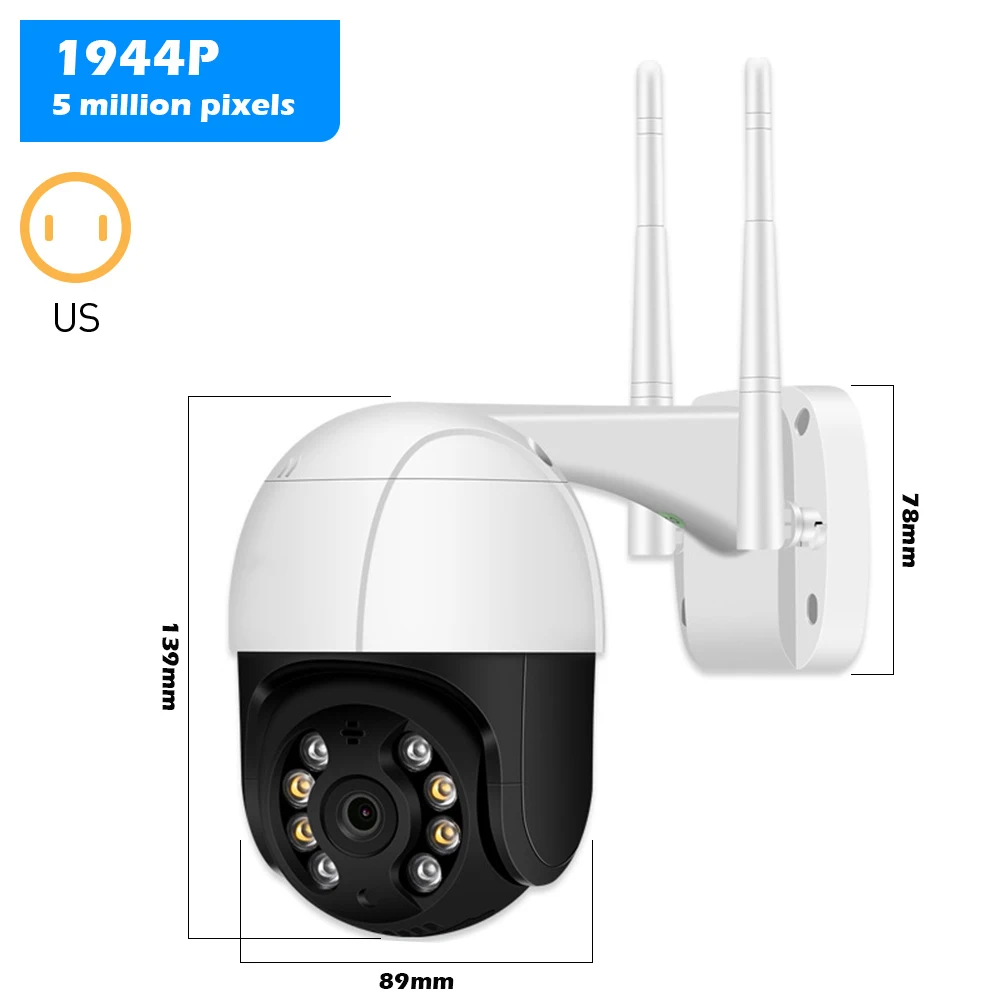 PTZ Wifi IP Camera 2MP/3MP/5MP Wireless Outdoor Security CCTV Camera Humanoid Tracking Two Way Audio Motion Alert Security
PTZ Wifi IP Camera 2MP/3MP/5MP Wireless Outdoor Security CCTV Camera Humanoid Tracking Two Way Audio Motion Alert Security