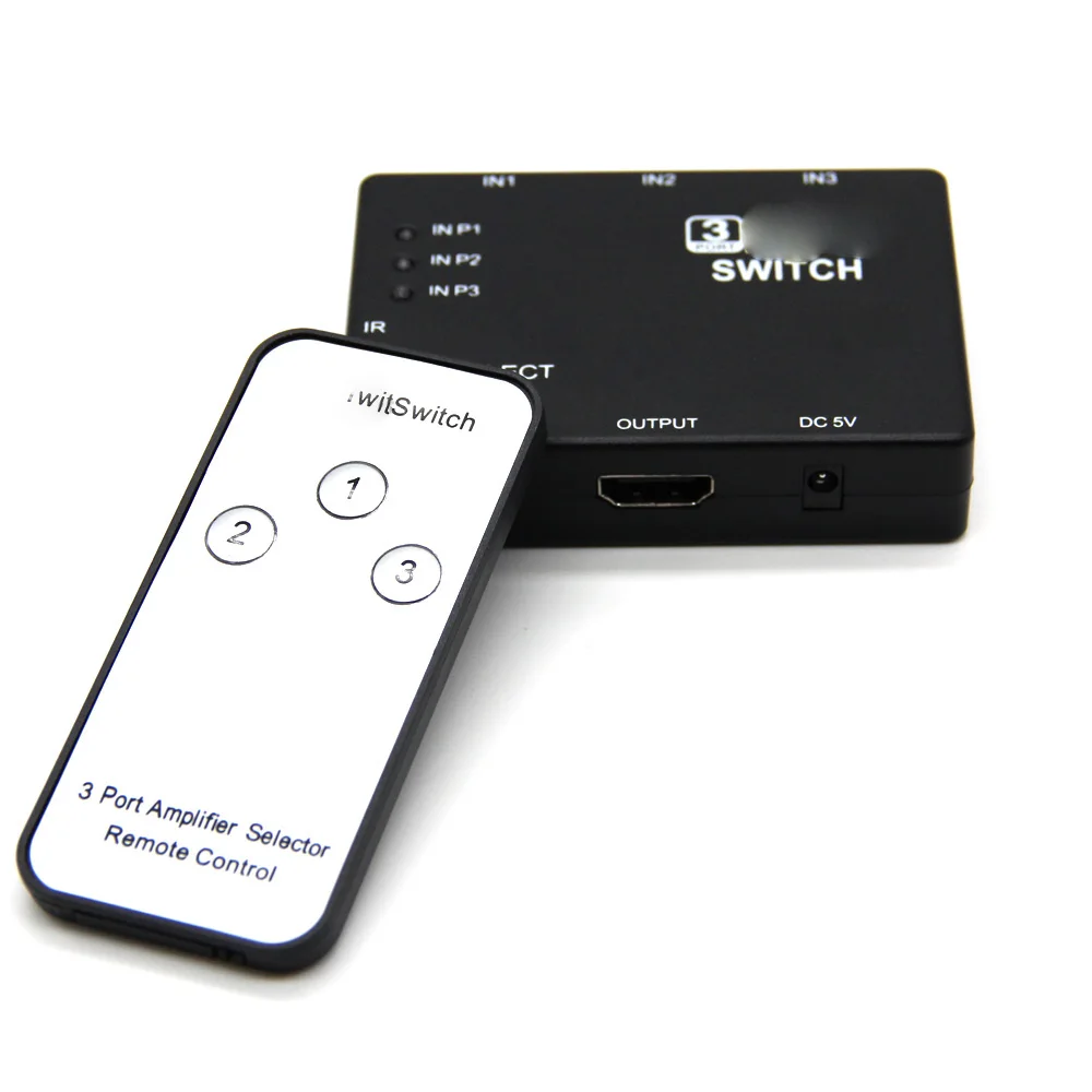 3 порта 1080P видео HDMI совместимый переключатель разветвитель порты Sup 3D для HDTV PS3