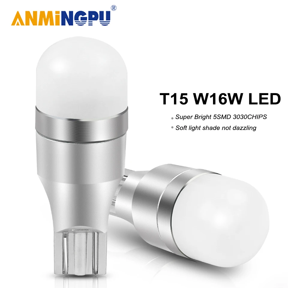 ANMINGPU 2x Signal Lamp Led W16W Canbus 5SMD 3030Chips T15 Led Bulbs 912 921 Super Bright For Reverse Lamps Backup Parking Light
ANMINGPU 2x Signal Lamp Led W16W Canbus 5SMD 3030Chips T15 Led Bulbs 912 921 Super Bright For Reverse Lamps Backup Parking Light