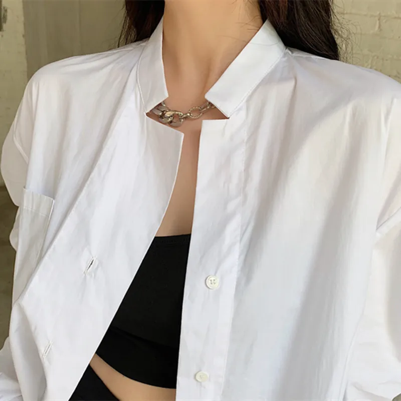 Simple Casual 2002 White Shirt High Street Elegant Blusas Mujer De Moda Puff Sleeve Long Blouse Women Korean Vadim Ropa Mujer
Simple Casual 2002 White Shirt High Street Elegant Blusas Mujer De Moda Puff Sleeve Long Blouse Women Korean Vadim Ropa Mujer