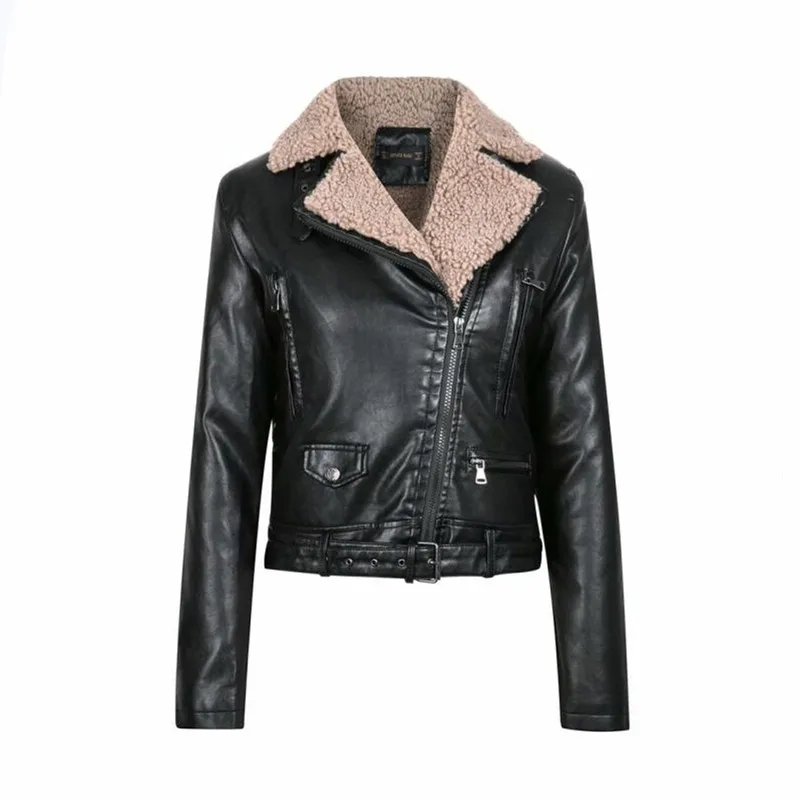 PU Jackets Women Korean Style 2020 Winter Fashion Jackets Streetwear Sashes Slim Wool Jackets
PU Jackets Women Korean Style 2020 Winter Fashion Jackets Streetwear Sashes Slim Wool Jackets