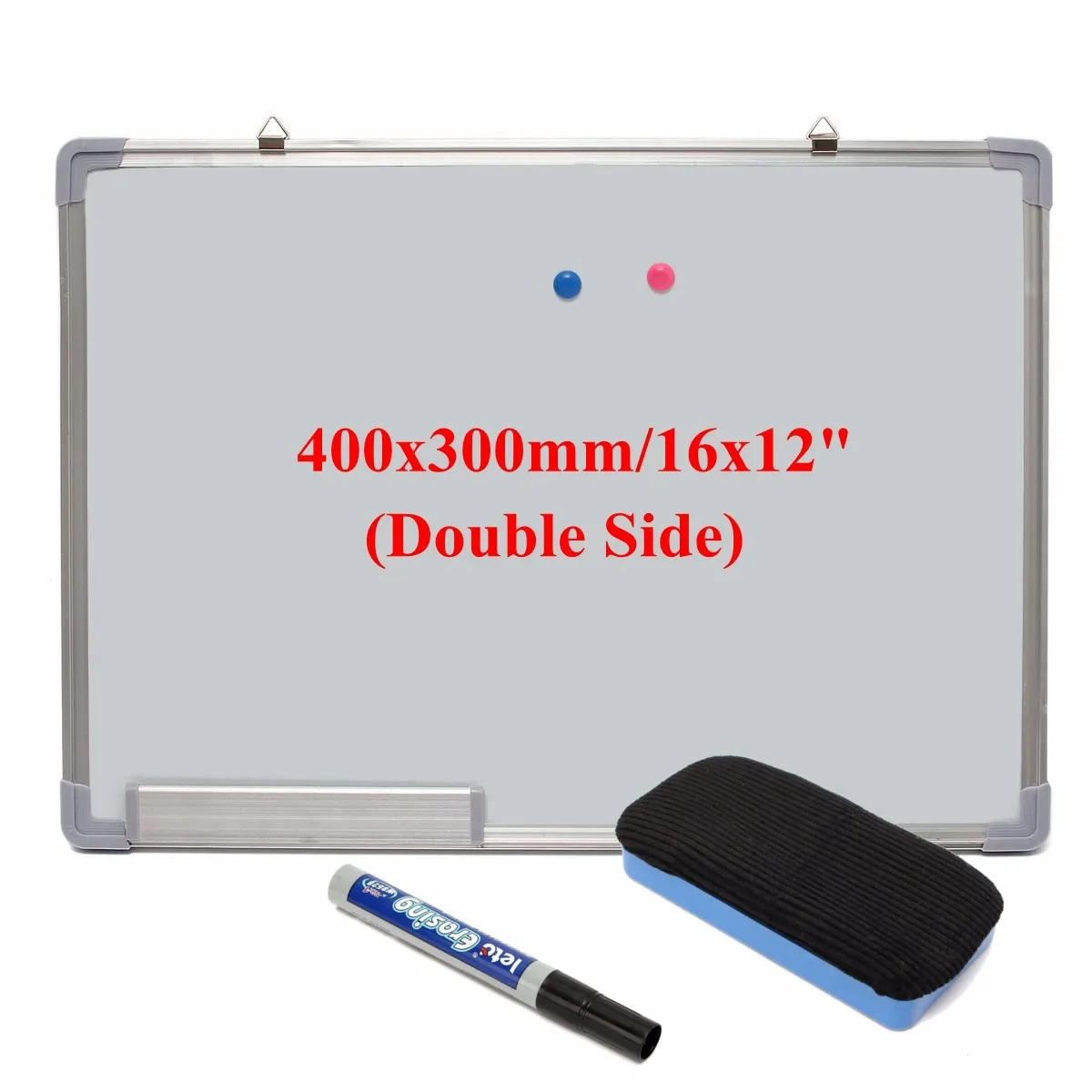 Double-sided Magnetic Drawing Board Whiteboard Aluminum Edge Educational Writting White Board With Pen Eraser 40x30cm
Double-sided Magnetic Drawing Board Whiteboard Aluminum Edge Educational Writting White Board With Pen Eraser 40x30cm