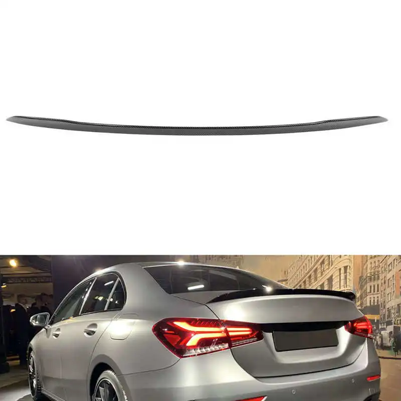 Carbon Fiber Look for A35 Style ABS High Kick Trunk Lid Spoiler Wing Fit for Mercedes-Benz A-Class V177 4-Door 2019 2020 2021
Carbon Fiber Look for A35 Style ABS High Kick Trunk Lid Spoiler Wing Fit for Mercedes-Benz A-Class V177 4-Door 2019 2020 2021
