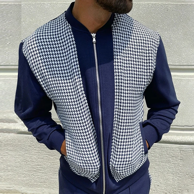 Fashion Patchwork Plaid Print Sweatshirts Men 2021 Spring Autumn Long Sleeve Tops Male Casual Zip-up Sweatshirt Coat Streetwear
Fashion Patchwork Plaid Print Sweatshirts Men 2021 Spring Autumn Long Sleeve Tops Male Casual Zip-up Sweatshirt Coat Streetwear