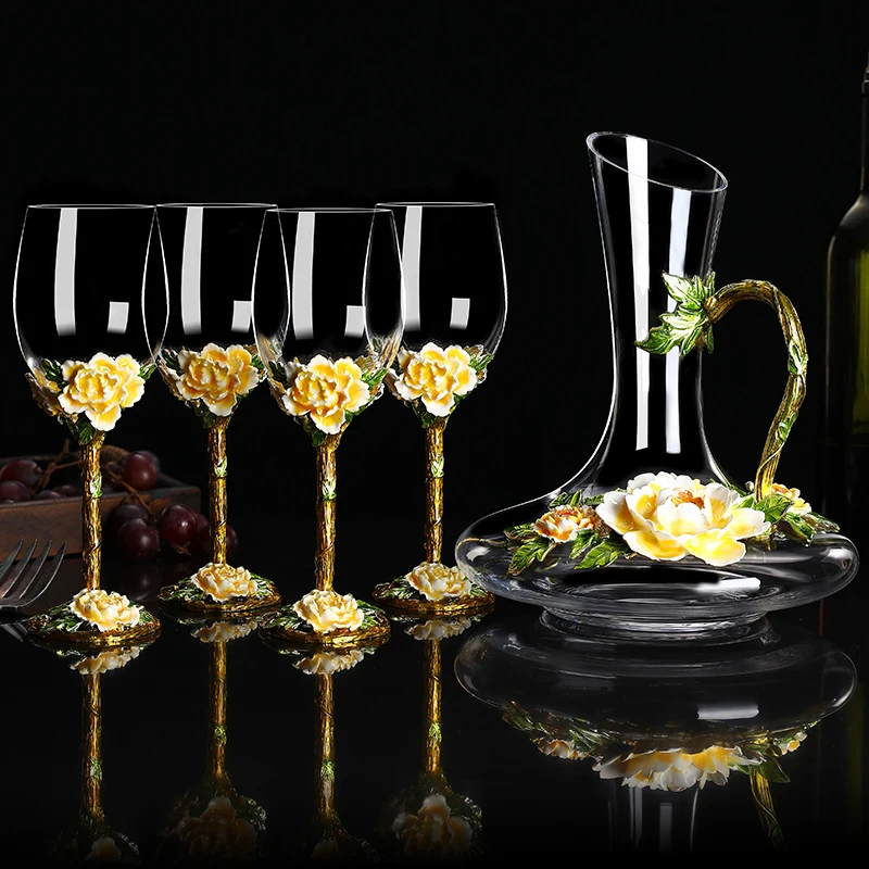 European Style Enamel Red Wine Decanter Set Home Creative Personality Wine Glass Champagne Cup Gift Mug
European Style Enamel Red Wine Decanter Set Home Creative Personality Wine Glass Champagne Cup Gift Mug