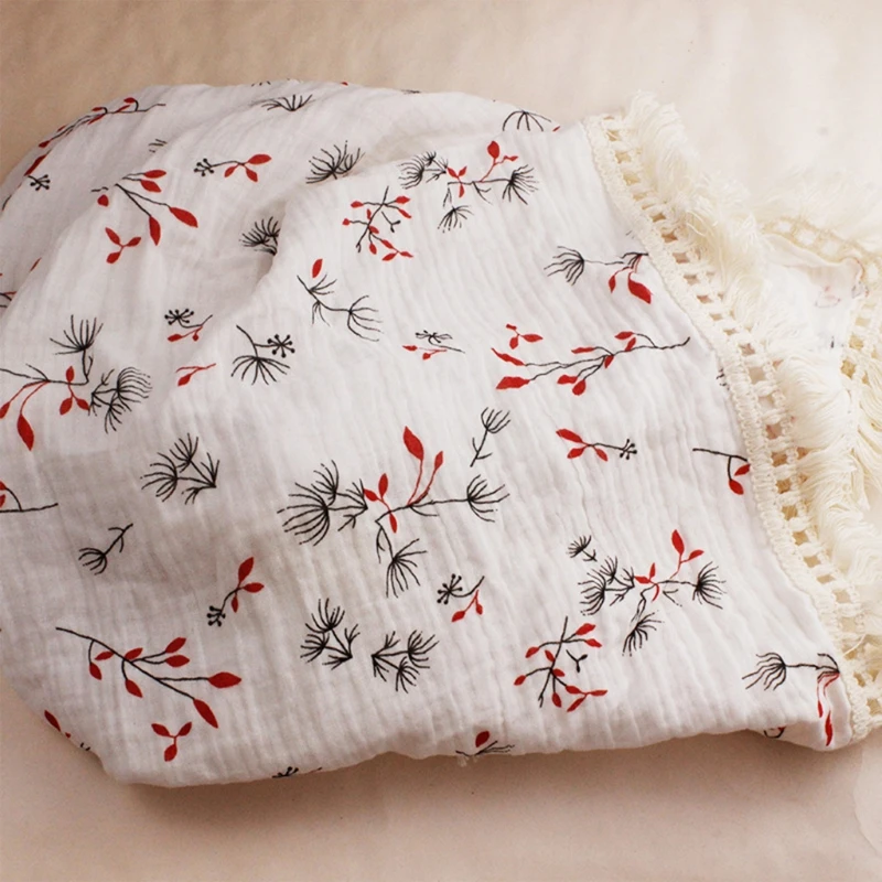 Baby Tassel Swaddle Wrap 2 Layer Soft Pure Cotton Receiving Blanket Muslin Quilt Bath Towel Infant Stroller Cover
Baby Tassel Swaddle Wrap 2 Layer Soft Pure Cotton Receiving Blanket Muslin Quilt Bath Towel Infant Stroller Cover