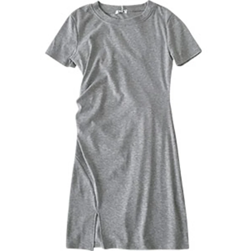 Women Casual Loose Solid Cotton T Shirt Dress O Neck Oversize Mini Dress Split Short Sleeve Basic Dresses Vestidos
Women Casual Loose Solid Cotton T Shirt Dress O Neck Oversize Mini Dress Split Short Sleeve Basic Dresses Vestidos