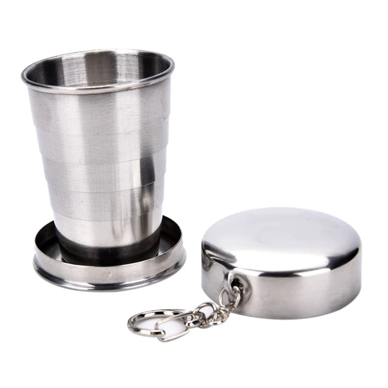 New 75ml Stainless Steel Camping Folding Cup Traveling Outdoor Camping Hiking Mug Portable Collapsible Foldable Cup Bottle
New 75ml Stainless Steel Camping Folding Cup Traveling Outdoor Camping Hiking Mug Portable Collapsible Foldable Cup Bottle