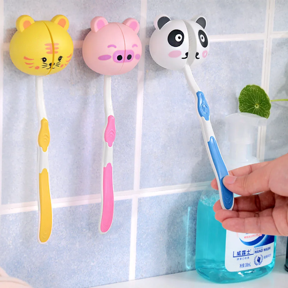 1PC Lovely Cartoon Animal Head Toothbrush Holder Stand Cup Mount Suction toothpaste accesory tandenborstel opbergdoos c1
1PC Lovely Cartoon Animal Head Toothbrush Holder Stand Cup Mount Suction toothpaste accesory tandenborstel opbergdoos c1
