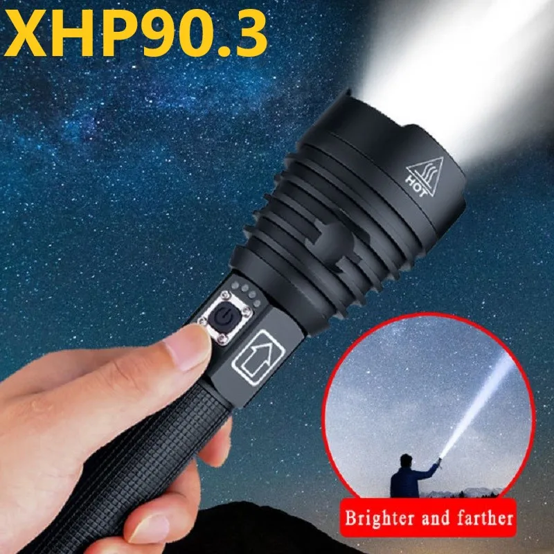 500000lm Xhp90.3 Most Powerful Flashlight 18650 Tactical Flashlight Xhp50.2 Led High Powe Lantern Usb Rechargeable Camping Lamp
500000lm Xhp90.3 Most Powerful Flashlight 18650 Tactical Flashlight Xhp50.2 Led High Powe Lantern Usb Rechargeable Camping Lamp