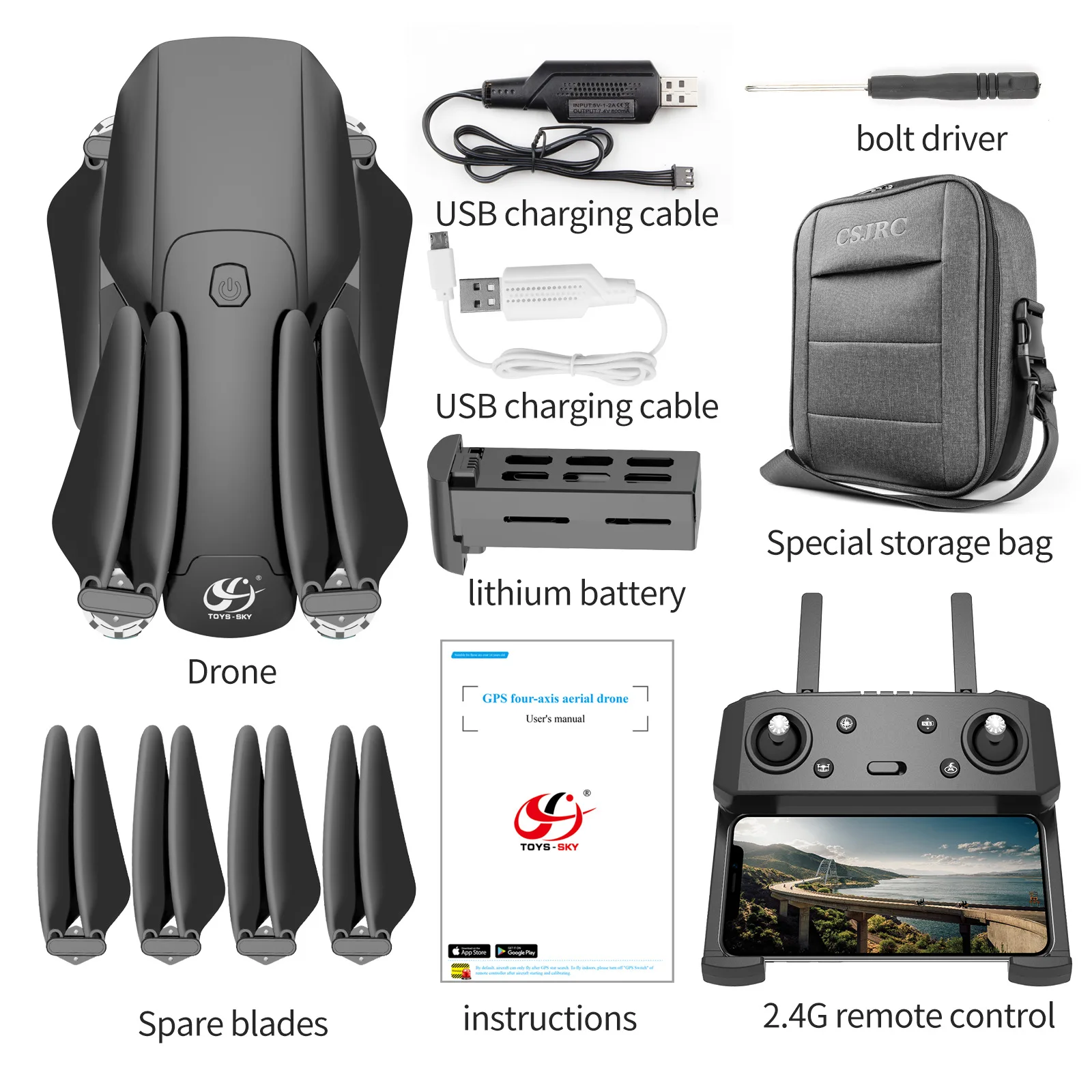 Air Drones S189 Brushless Four Axis 4K Hd GPS Vehicle Intelligent Positioning of Remote Control Aircraft
Air Drones S189 Brushless Four Axis 4K Hd GPS Vehicle Intelligent Positioning of Remote Control Aircraft