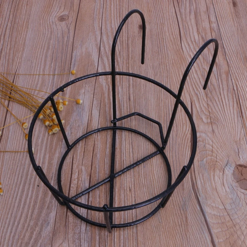 Balcony Round Flower Pot Basket Iron Railing Fence Hanging Potted Plant Holder
Balcony Round Flower Pot Basket Iron Railing Fence Hanging Potted Plant Holder