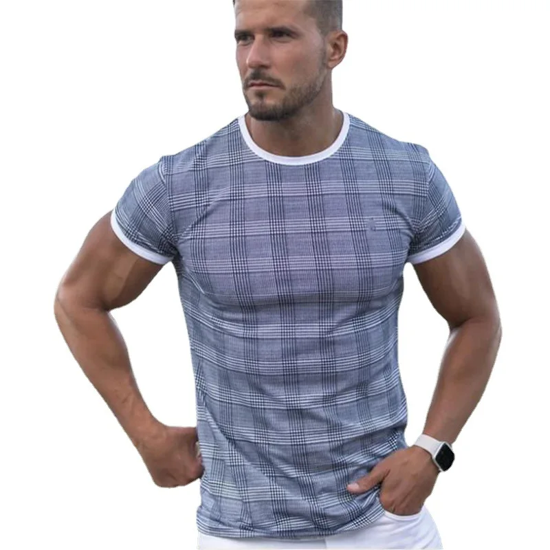 2021 New Muscle Men Casual Grid Quick-drying Breathable Round Neck T Blood Edging Short Sleeve
2021 New Muscle Men Casual Grid Quick-drying Breathable Round Neck T Blood Edging Short Sleeve