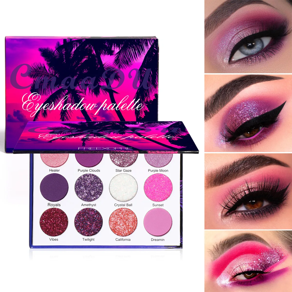 12 Colors Glitter Eyeshadow Makeup Pallete Matte Eye Shadow Palette Shimmer and Shine Diamond Eyeshadow Powder Pigment Cosmetics
12 Colors Glitter Eyeshadow Makeup Pallete Matte Eye Shadow Palette Shimmer and Shine Diamond Eyeshadow Powder Pigment Cosmetics