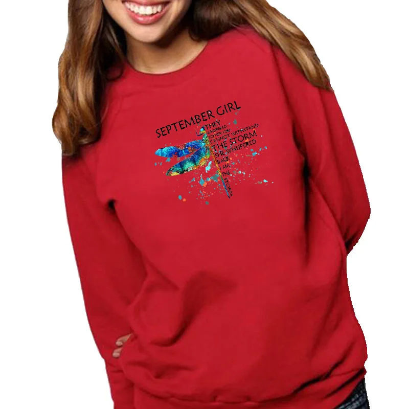 Women Hoodie September Girl Printed Hoodies Women Fleece Long Sleeve O Neck Loose Sweatshirt Girls Pullovers Winter
Women Hoodie September Girl Printed Hoodies Women Fleece Long Sleeve O Neck Loose Sweatshirt Girls Pullovers Winter