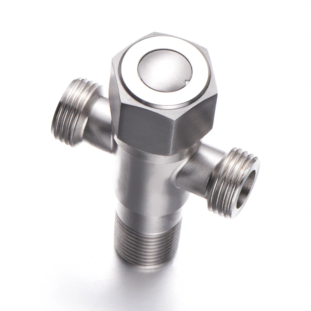 Multifunction Stainless Steel 3Ways T Valves Bathroom Accessories Water Diverter Wall Mounted Shower Valve Fix Bracket 
Multifunction Stainless Steel 3Ways T Valves Bathroom Accessories Water Diverter Wall Mounted Shower Valve Fix Bracket