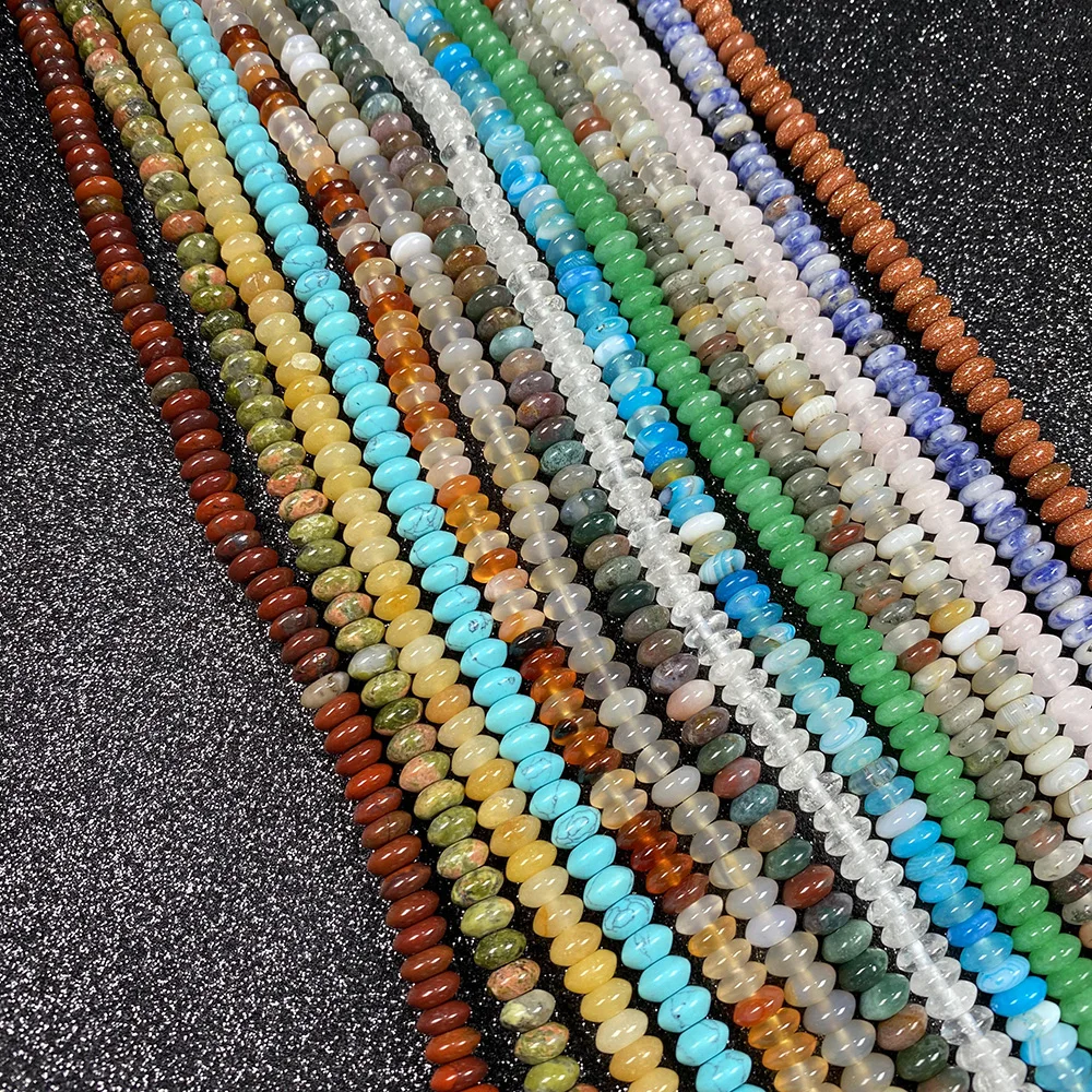 Natural Abacus Shape Quartz Damation Jaspers Tiger Eye Beads for Jewelry Making DIY Bracelet Necklace Accessories Size 3x6mm
Natural Abacus Shape Quartz Damation Jaspers Tiger Eye Beads for Jewelry Making DIY Bracelet Necklace Accessories Size 3x6mm