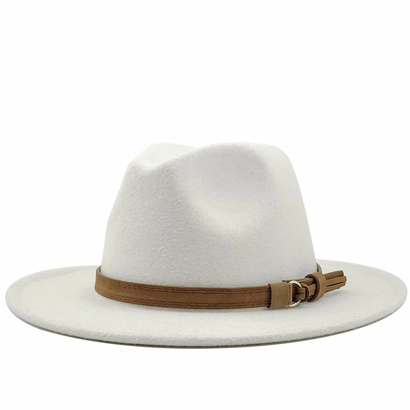 Women Men Wool Fedora Hat With Leather Ribbon Gentleman Elegant Lady Winter Autumn Wide Brim Jazz Church Panama Sombrero Cap
Women Men Wool Fedora Hat With Leather Ribbon Gentleman Elegant Lady Winter Autumn Wide Brim Jazz Church Panama Sombrero Cap