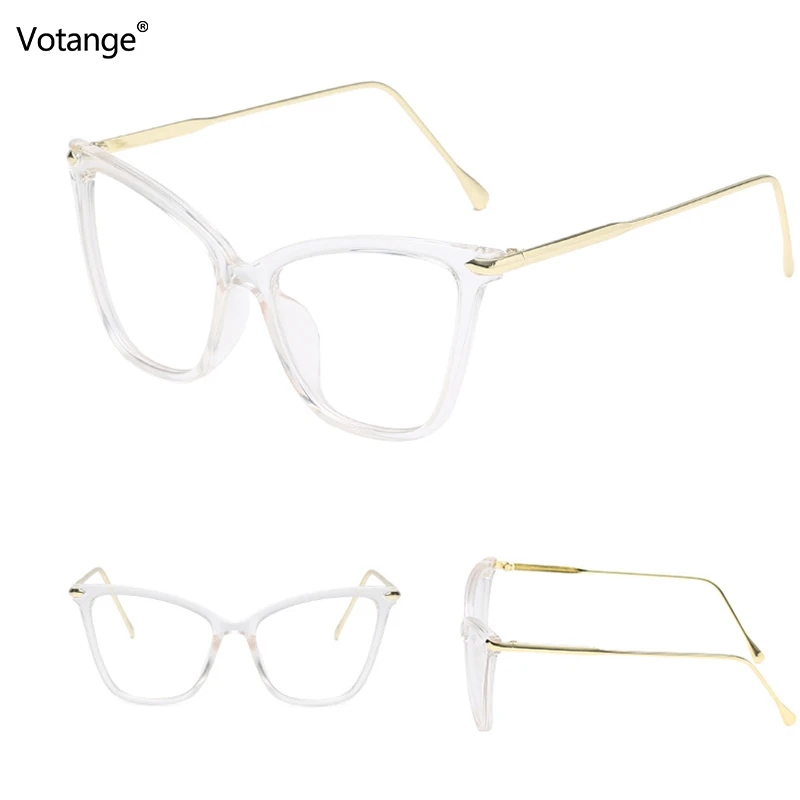 Votange Women Cat Eye Eyeglasses Men Myopia Optical Glasse Frame Computer Spectacles Blu-Ray Blocking Eyewear Goggles E056
Votange Women Cat Eye Eyeglasses Men Myopia Optical Glasse Frame Computer Spectacles Blu-Ray Blocking Eyewear Goggles E056