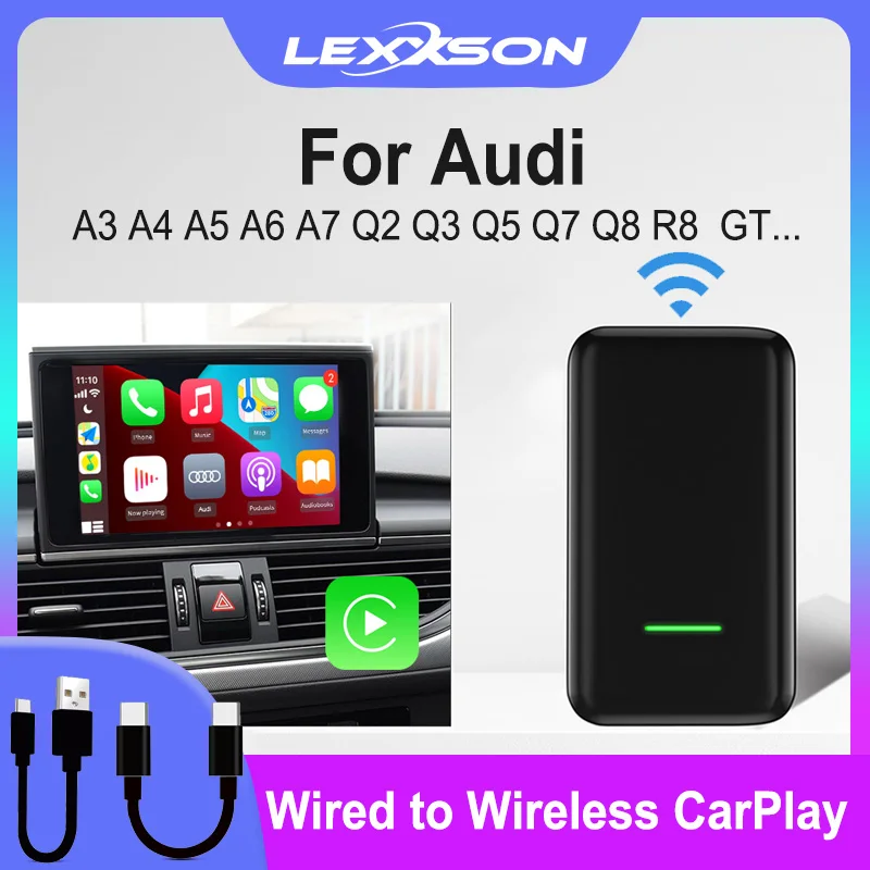 Адаптер LEXXSON проводной к беспроводному CarPlay для Audi A3 A4 A5 A6 A7 Q2 Q3 Q5 Q7 Q8 R8 TT E-Tron Sportback с картами голосового управления
Адаптер LEXXSON проводной к беспроводному CarPlay для Audi A3 A4 A5 A6 A7 Q2 Q3 Q5 Q7 Q8 R8 TT E-Tron Sportback с картами голосового управления