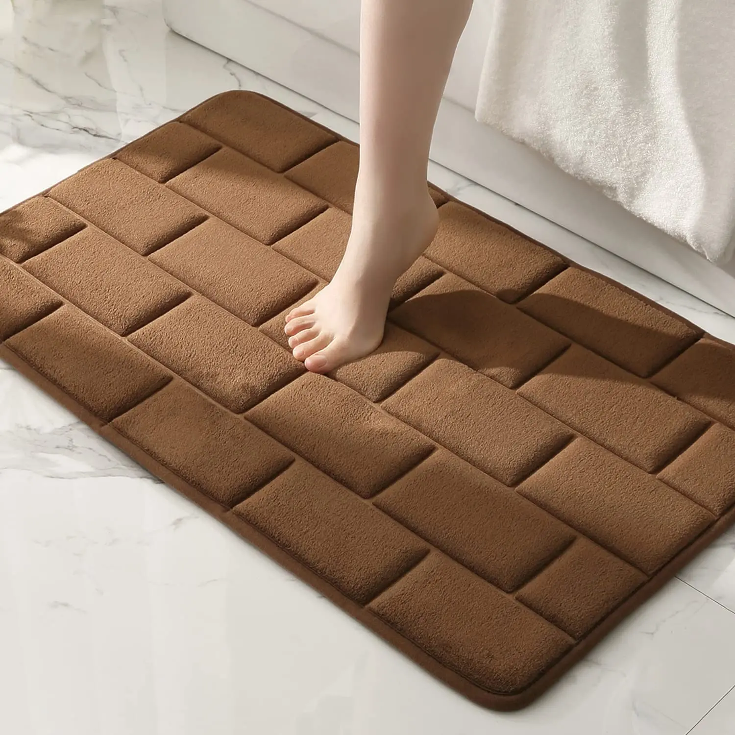 Non Slip Bathtub Rug Memory Foam Quick-drying Doormat Brick Pattern Floor Mats For Bedroom Bathroom Absorbent Washable Carpets
Non Slip Bathtub Rug Memory Foam Quick-drying Doormat Brick Pattern Floor Mats For Bedroom Bathroom Absorbent Washable Carpets