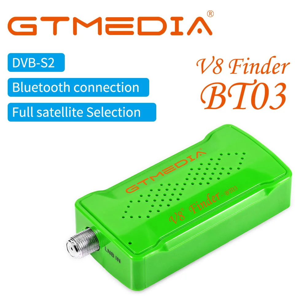 GTMEDIA Satellite Signal Meter V8 Finder Battery to Adjust Satellite Dish Phone BT Control HD Signal Supports Android And iOS OS
GTMEDIA Satellite Signal Meter V8 Finder Battery to Adjust Satellite Dish Phone BT Control HD Signal Supports Android And iOS OS