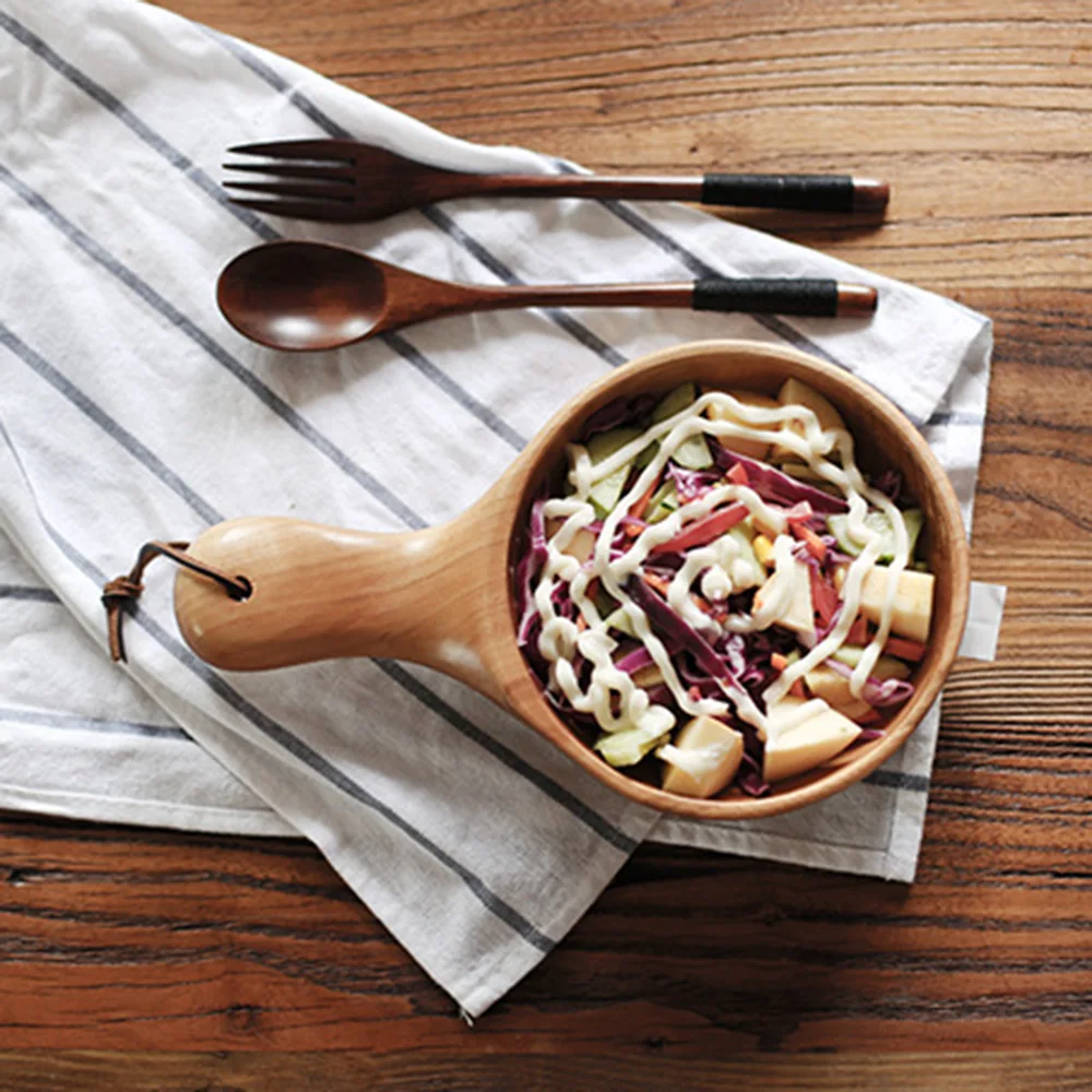 Soup Wooden Bowl Long Handle Fruit Salad Food Bowl Home Dip Sauce Appetizer Snacks Decorative Wood Plate Kitchen Utensil
Soup Wooden Bowl Long Handle Fruit Salad Food Bowl Home Dip Sauce Appetizer Snacks Decorative Wood Plate Kitchen Utensil