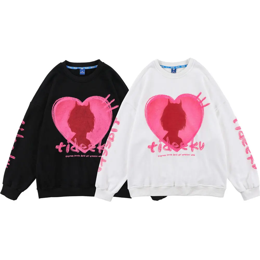 Men Women Sweatshirts Doodle Love Witch Printing Terry Pile Fabric Harajuku Oversized Pullover Hoodies Men Clothing Black
Men Women Sweatshirts Doodle Love Witch Printing Terry Pile Fabric Harajuku Oversized Pullover Hoodies Men Clothing Black