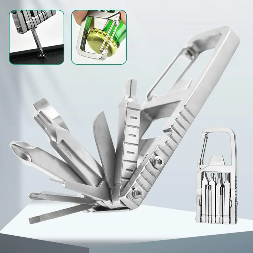 13-in-1 Mini Multi-Tool Bottle Opener Screwdriver Measuring Ruler Spanner Hex Wrench Climbing Camping Mini Screwdriver Survival
13-in-1 Mini Multi-Tool Bottle Opener Screwdriver Measuring Ruler Spanner Hex Wrench Climbing Camping Mini Screwdriver Survival