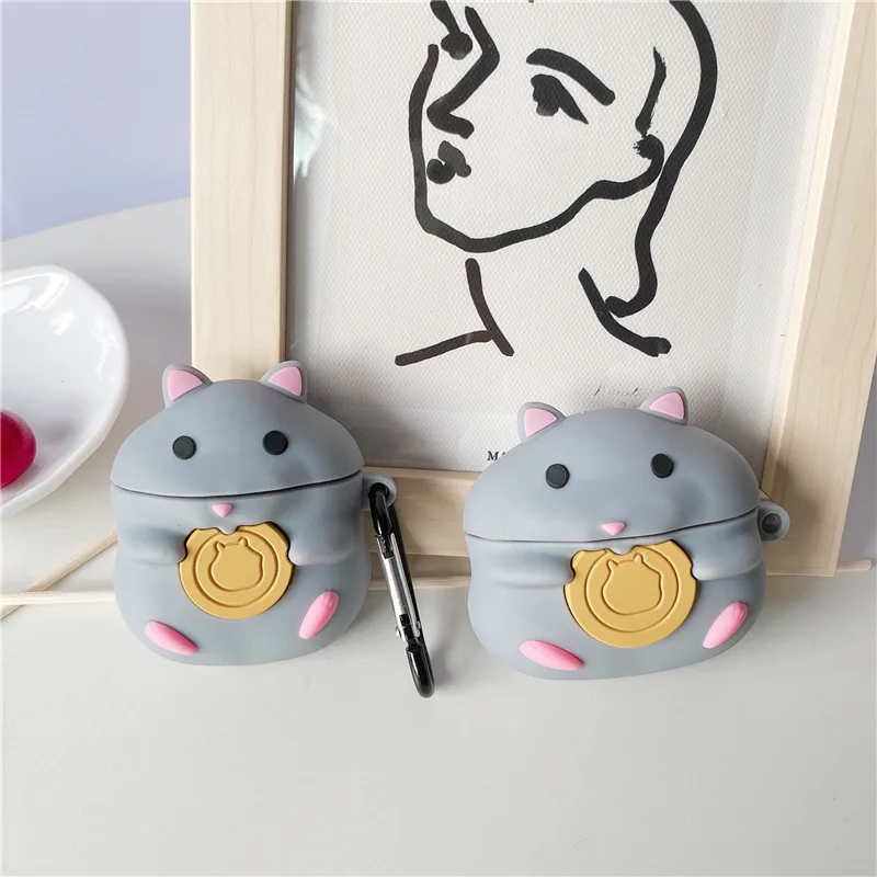 Мультяшный чехол для Airpods Pro 1/2 чехол 3D удачный хомяк силиконовый ударопрочный защитный чехол для наушников Аксессуары Air Pods Pro
Мультяшный чехол для Airpods Pro 1/2 чехол 3D удачный хомяк силиконовый ударопрочный защитный чехол для наушников Аксессуары Air Pods Pro