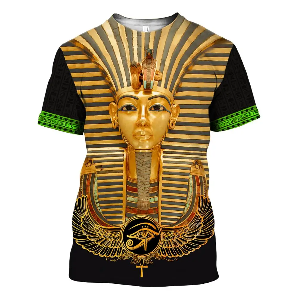 SONSPEE 3D Print Ancient king Tutanchamun Egyptian Men's T-shirt Eye of Horus T shirt Women Summer Casual Shirt Hip Hop Tee Tops
SONSPEE 3D Print Ancient king Tutanchamun Egyptian Men's T-shirt Eye of Horus T shirt Women Summer Casual Shirt Hip Hop Tee Tops