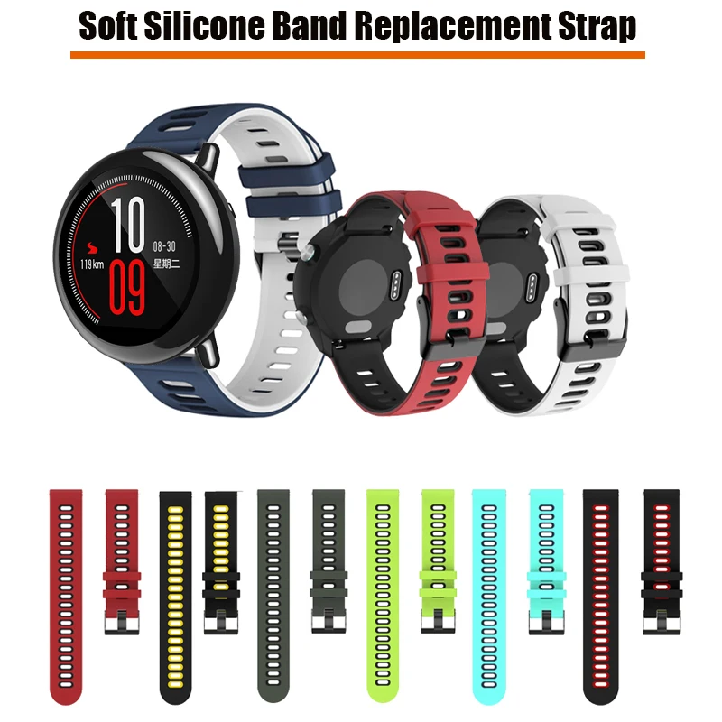 20mm 22mm WatchBand Silicone Sport Strap for Huami Amazfit PACE / Stratos 2 2S 3 / GTR 47mm GTR2 GTR3 Pro
20mm 22mm WatchBand Silicone Sport Strap for Huami Amazfit PACE / Stratos 2 2S 3 / GTR 47mm GTR2 GTR3 Pro
