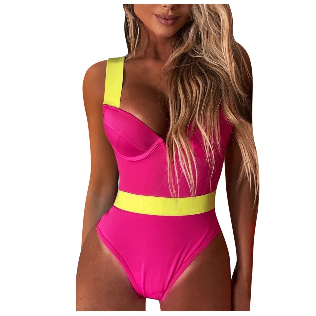 Biquini Sexy Bikini New Fashion Women Deep V-Neck One Piece Swimsuit Bikini Push-Up Bathing Suit Summer Bather Biquini 2021
Biquini Sexy Bikini New Fashion Women Deep V-Neck One Piece Swimsuit Bikini Push-Up Bathing Suit Summer Bather Biquini 2021