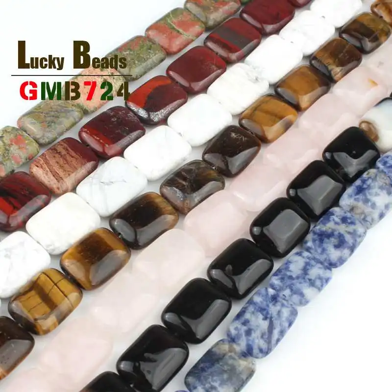 Natural Rectangle Beads Turquoises India Agates Pink Quartz Unakite Opal Jades Beads For Jewelry Making DIY Bracelet Accessories
Natural Rectangle Beads Turquoises India Agates Pink Quartz Unakite Opal Jades Beads For Jewelry Making DIY Bracelet Accessories