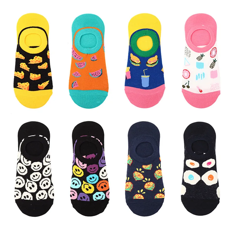 

Stealth Ship Socks For Men And Women Cotton Thin Section Ins Popular Socks Spring And Summer Invisible Cute Cartoon Ankle Socks