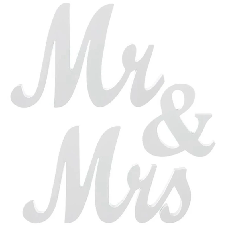

3 шт., деревянные Свадебные знаки «Мистер и миссис»