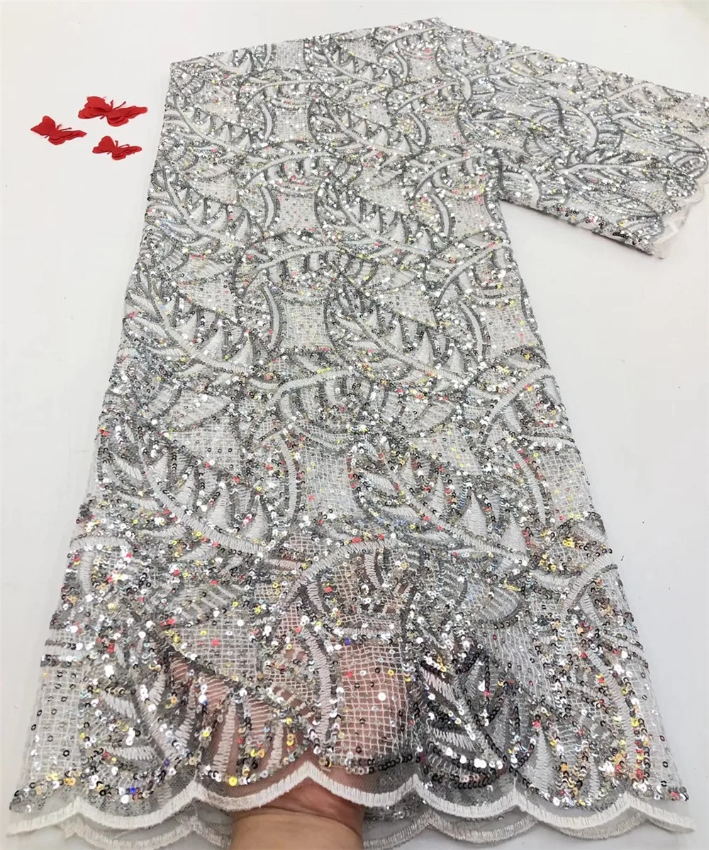 XIYALACE Nigerian African Lace Fabric High Quality Sequins Lace Embroidery French Tulle Mesh Lace For Christmas Party NI4513
XIYALACE Nigerian African Lace Fabric High Quality Sequins Lace Embroidery French Tulle Mesh Lace For Christmas Party NI4513