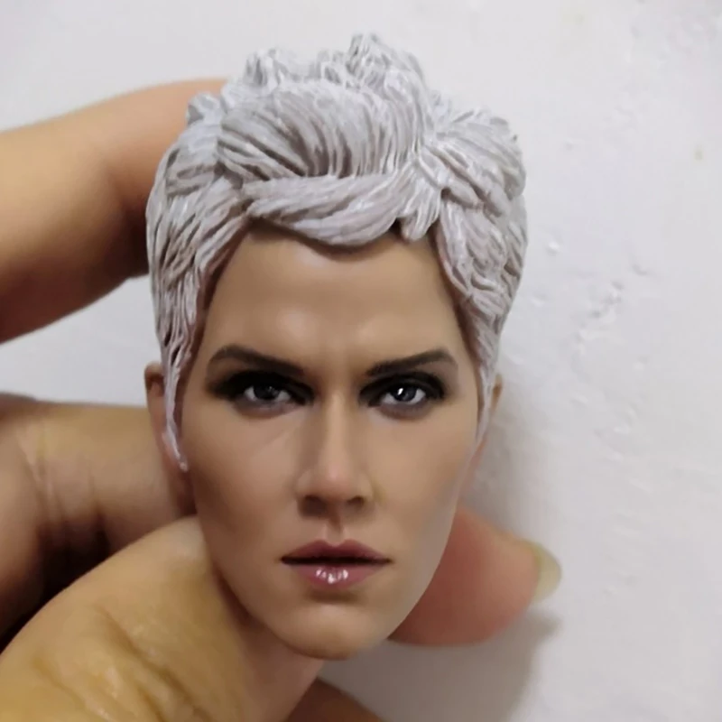 1/6 scale female head sculpt Short White Hair Storm Girl Calm version for 12 inches girl action figure body accessory
1/6 scale female head sculpt Short White Hair Storm Girl Calm version for 12 inches girl action figure body accessory