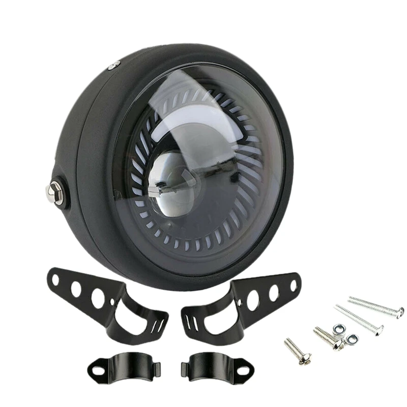 Motorcycle Cafe Racer Bobber 6.5 Inch Led Headlight Spiral White Side Mount Bracket
Motorcycle Cafe Racer Bobber 6.5 Inch Led Headlight Spiral White Side Mount Bracket