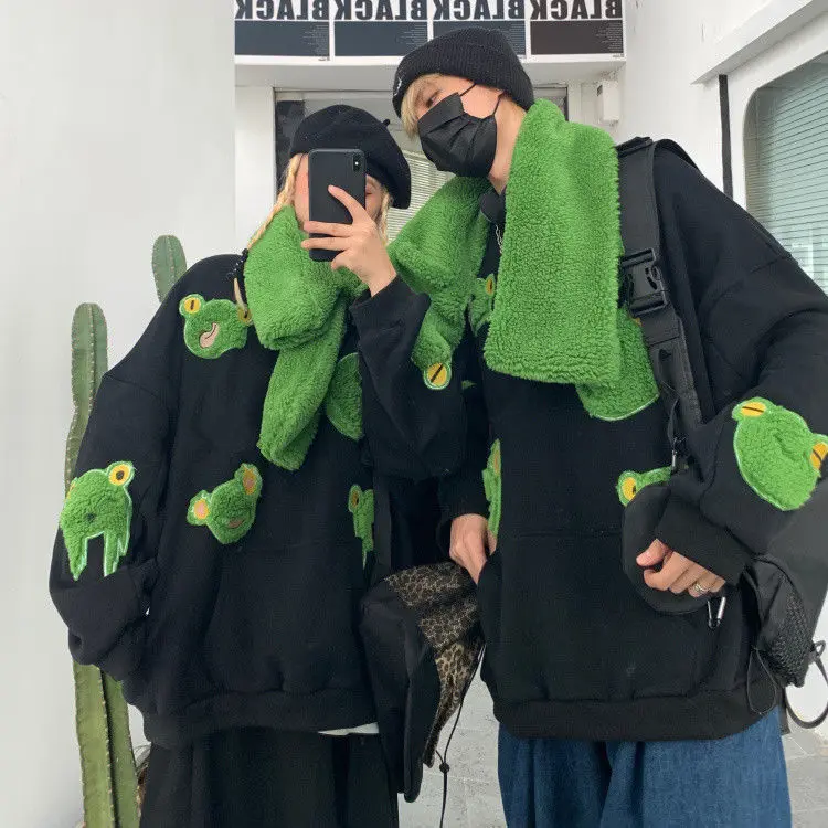 Frog Pullover Sweatshirt Men Harajuku Japanese Streetwear Men Sweat Tracksuit Men Couple Clothes 2021 Spring 
Frog Pullover Sweatshirt Men Harajuku Japanese Streetwear Men Sweat Tracksuit Men Couple Clothes 2021 Spring