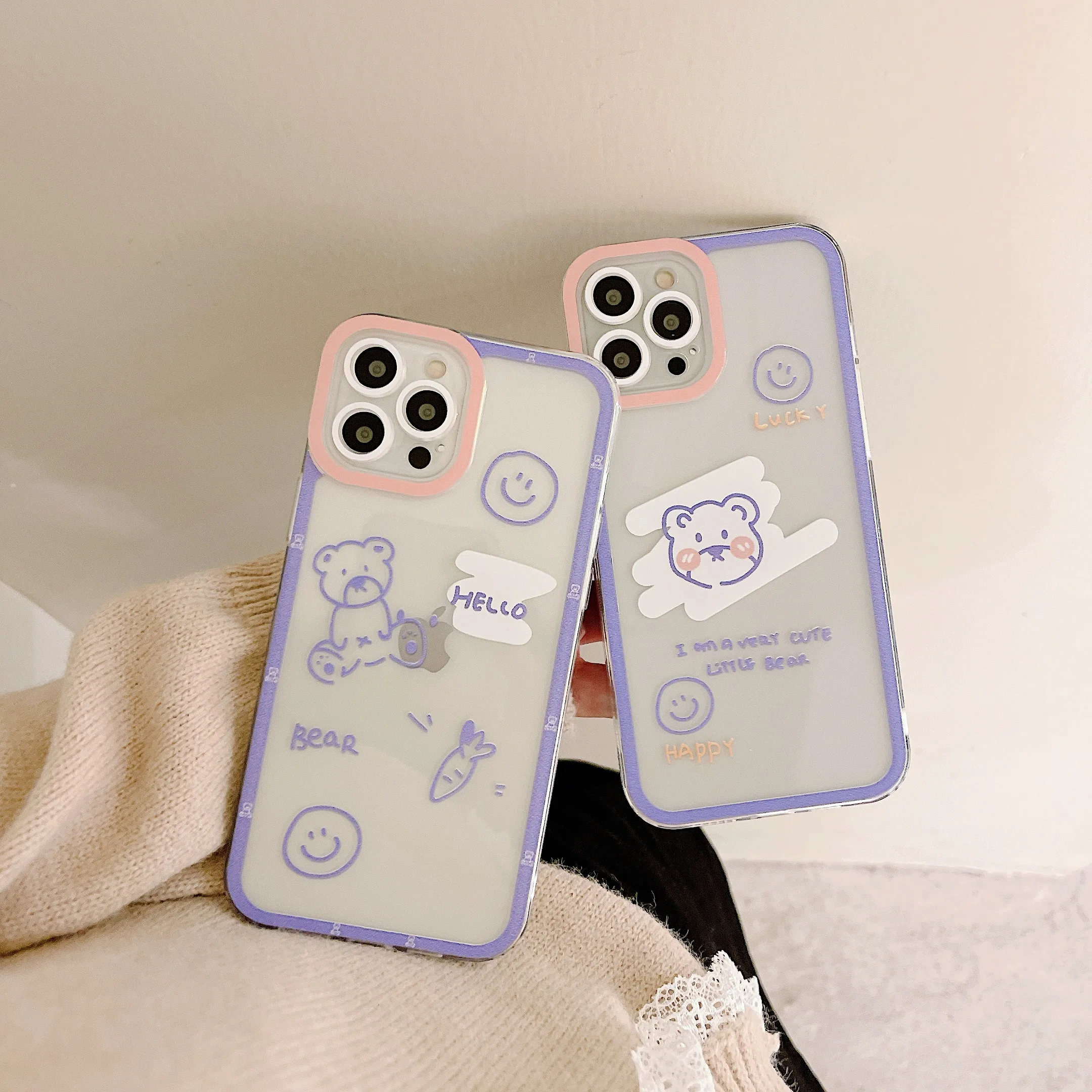 JWMOVE Simple bear for 12 mobile phone case iphone11promax frame anti-drop xr transparent 
JWMOVE Simple bear for 12 mobile phone case iphone11promax frame anti-drop xr transparent