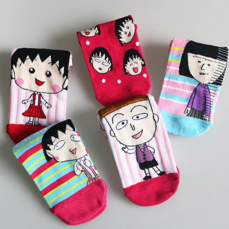 Women Socks Cartoon Chibi Maruko-chan Cotton Short Socks Happy Funny Harajuku Boat Socks Super Cute Sock for Woman Size
Women Socks Cartoon Chibi Maruko-chan Cotton Short Socks Happy Funny Harajuku Boat Socks Super Cute Sock for Woman Size