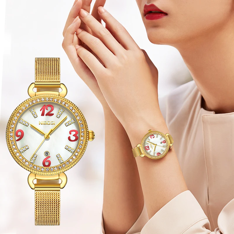 NIBOSI 2019 Simple Gold Women Watches Quartz Watch Ladies Top Brand Luxury Female Watch Girl Clock Waterprrof Relogio Feminino
NIBOSI 2019 Simple Gold Women Watches Quartz Watch Ladies Top Brand Luxury Female Watch Girl Clock Waterprrof Relogio Feminino