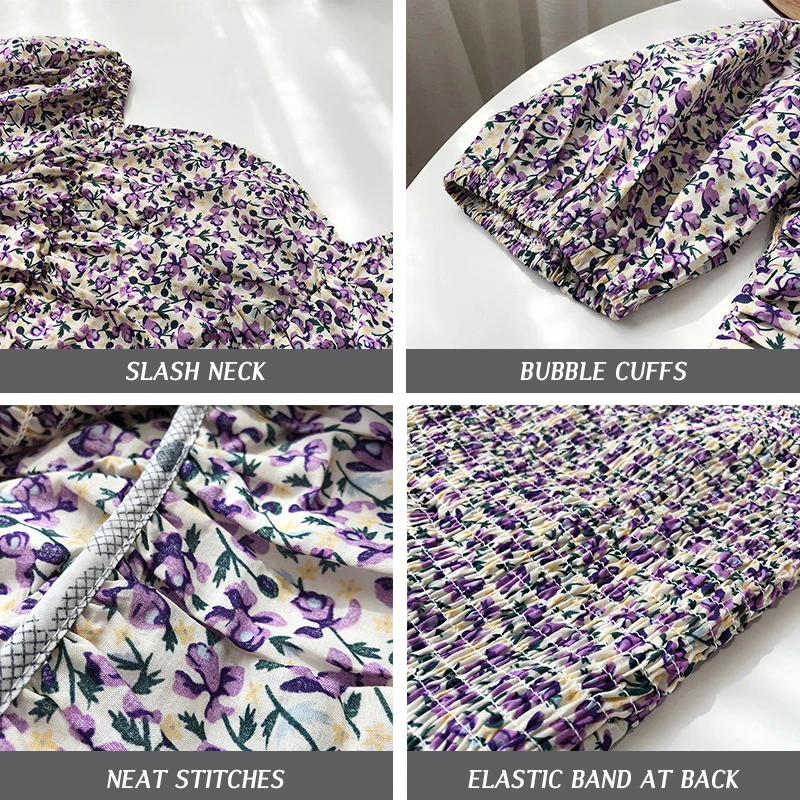 GOPLUS Women Blouses Vintage Floral Print Shirts Korean Slash Neck Puff Sleeve Tops Tee Shirt Blusas Vetement Femme Blusen Damen 
GOPLUS Women Blouses Vintage Floral Print Shirts Korean Slash Neck Puff Sleeve Tops Tee Shirt Blusas Vetement Femme Blusen Damen